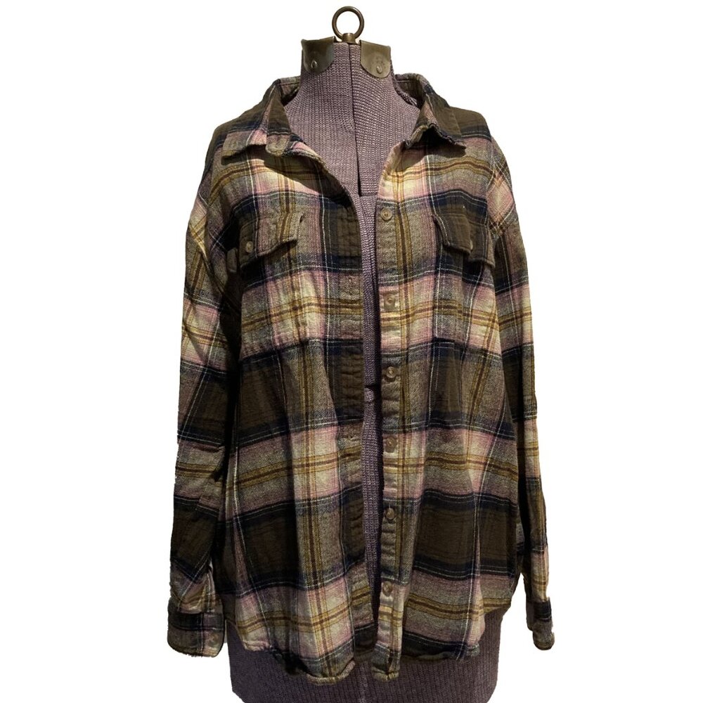 Flannel Multicolor Boyfriend Shirt